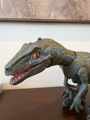 Jurassic World Alpha Training Blue Velociraptor Dinosaur Only, No Charger Remote