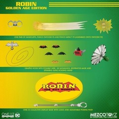 1PCS Mezco Toys One:12 Batman Robin Golden Age Edition Anime Action Figure in S