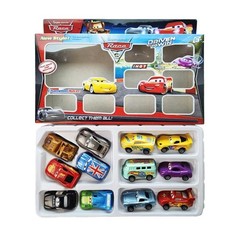 12PCS Pixar Cars Lightning McQueen Diecast PVC Toy Set Kids Birthday Gift US