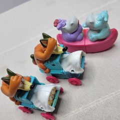 VTG Animaniacs Figurines Warner Bros Lot Of 6 Rolling Expandable 1993 & 1994