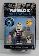 New ROBLOX Work At a Pizza Place: Mia Action Figure Toy + Virtual Item Code