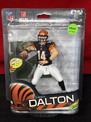 McFarlane NFL Andy Dalton Cincinnati Bengals Home Jersey Series 32 Figure New