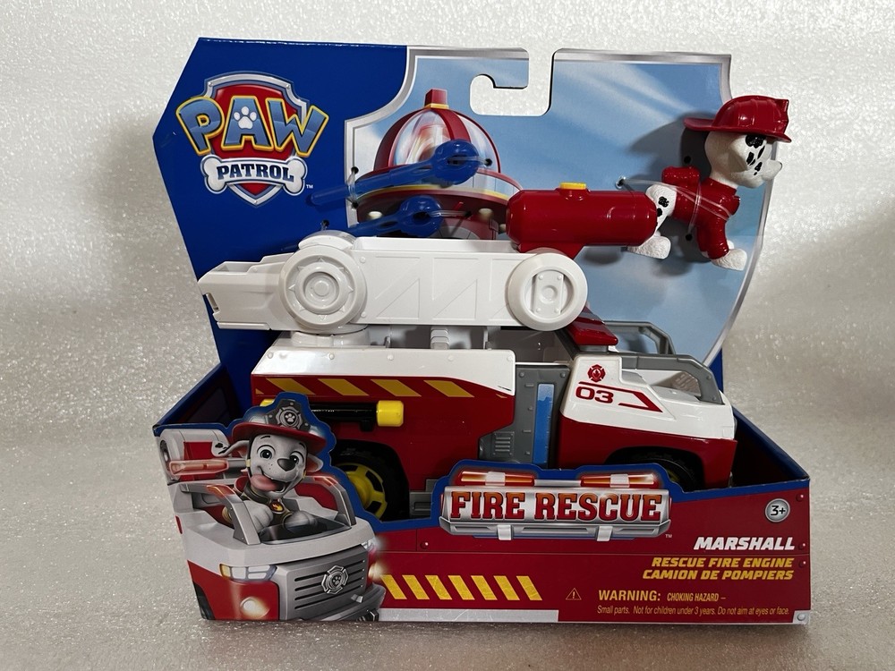 PAW Patrol Fire Rescue Marshall Rescue Fire Engine Fire Truck & Launcher New