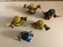 Lot of 5 Teenage Mutant Ninja Turtles Stackable Mystery Figures 2016 TMNT