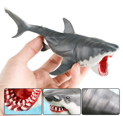 Megalodon Shark Toy Action Figure 6″ Small Animal Figurine Doll Gift for Kids