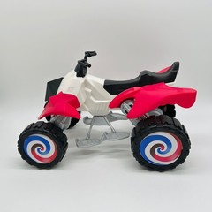 2017 DC Superhero Girls Quad Bike Set Harley Quinn & Poison Ivy Mattel 12″ ATV