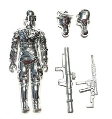 G.I. Joe Lady Jaye Toys Red Shadows Silver Chrome Trooper Complete 3.75”