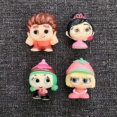 Series 2 Disney Doorables WRECK-IT RALPH Lot: Ultra Rare Vanellope + Playset