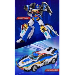 Metal Cardbot W BLUECOP Transform Robot Toy Car Police Card Korea