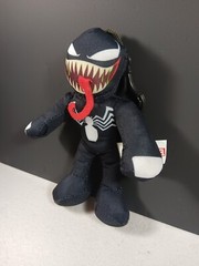 Marvel Spiderman Super Hero Venom 6” Plush Keychain Push Clip New