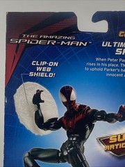 Amazing SPIDER-MAN 6″ Figure Black : Avenger Disney Marvel Web Shield NEW Sealed