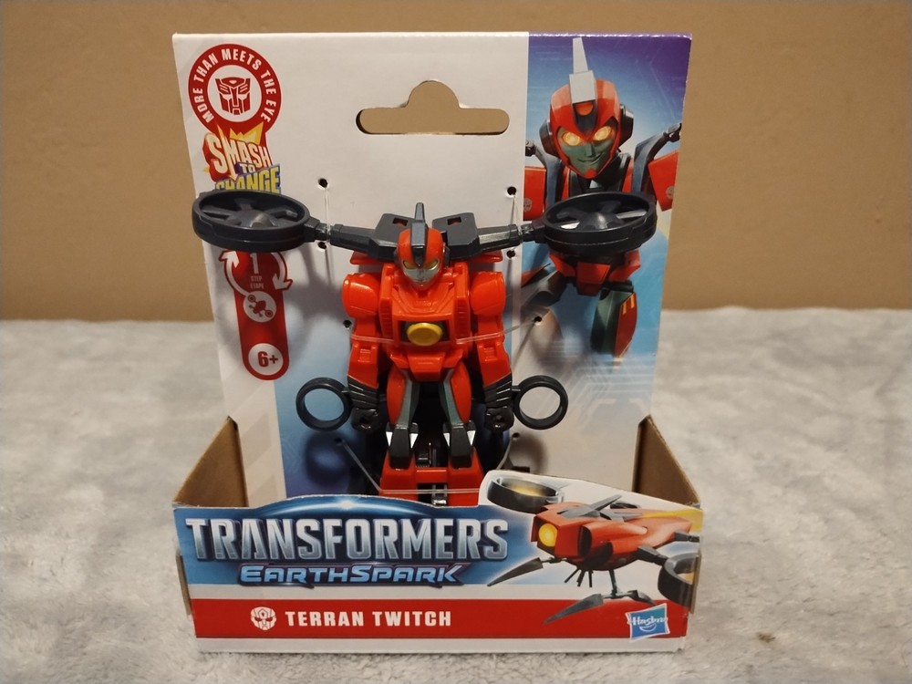 Transformers Earthspark Smash to Change Terran Twitch 4″ Action Figure@