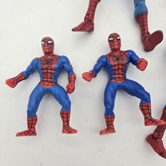 Spider-Man ’95, 02, 06 Lot Of 8 Hasbro Action Figures Plus Motorcycle VTG Spidey