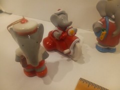 Arby’s 1990 Barbar The Elephant With Other Toys + Ornament