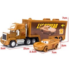 Disney Pixar Cars Lightning McQueen Mack Hauler Truck & Car Set Model Toys Gifts