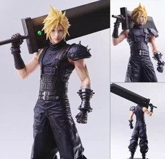 11″ STATIC ARTS Final Fantasy VII Cloud Strife remake rebirth Figure (no box)