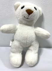 2006 Lil Luvables White Bear Spin Master Toy Teddy Fluffy Factory Hide Pocket