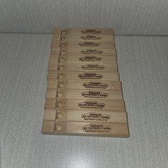 Set 12 Thomas The Tank Engine & Friends Train Wood Whistle 5″ ’98 Britt Allcroft