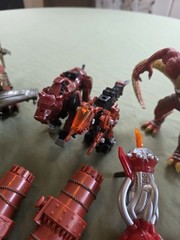 Vintage Tomy Zoids Lot Robot Figures 2002 HASBRO Gojulas Giga Gatling Skyterror