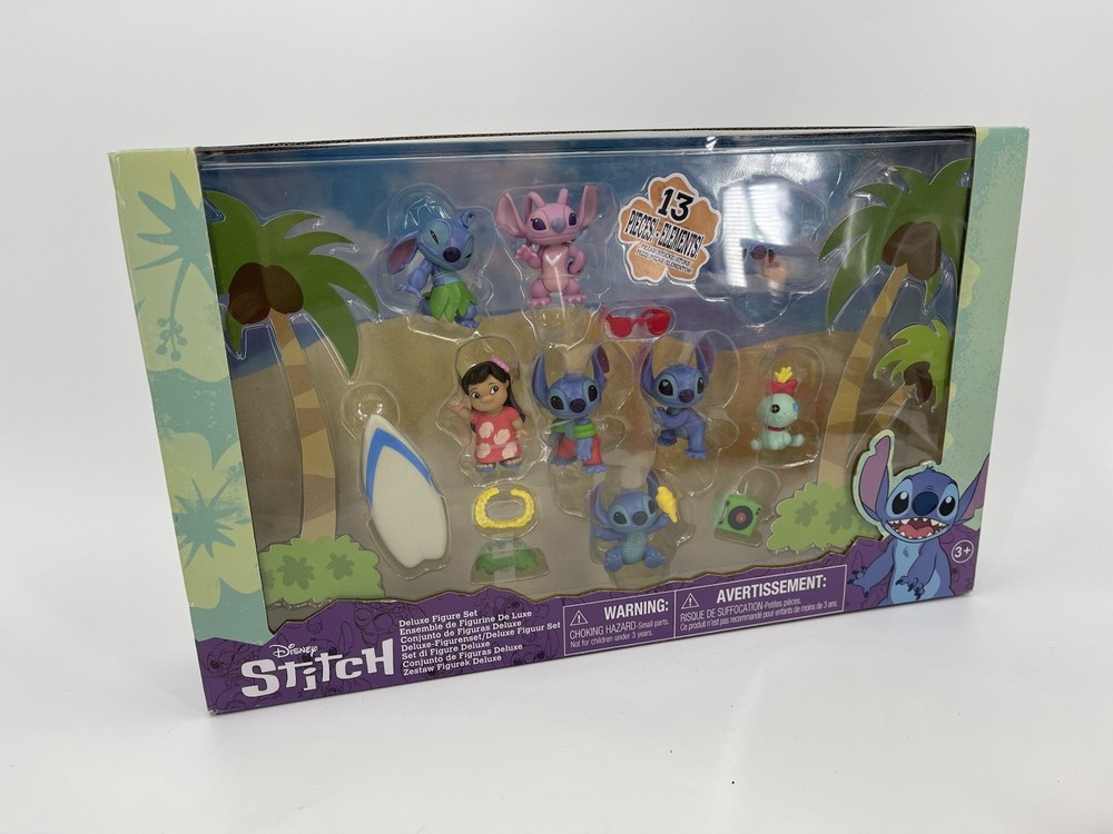 Disney Lilo and Stitch 13 Piece Deluxe PVC Figure Set Just Play New in Box NIB