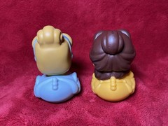 Disney Duckalooz Lot of 2 Just Play Rubber Ducks Belle Cinderella 3” Princess