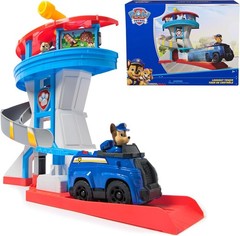 Paw Patrol Lookout Tower, 20-Inch Tower with Chase Action Figures, Rescue Vehicl