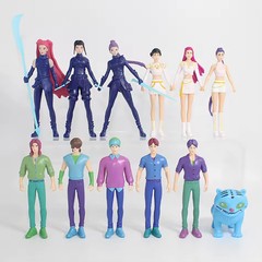 12pcs/Set Kpop Demon Hunters Action Figure Toy Derpys Tiger Rumi Mira Zoey Sussy