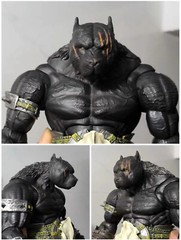 Xesray Studios Fit Only-Head Combatants Fight For Glor Pit Bull Dog No Figure