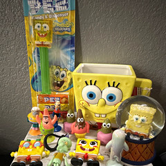 Nickelodeon SpongeBob SquarePants Figure Set w/ Patrick, Squidward, PEZ
