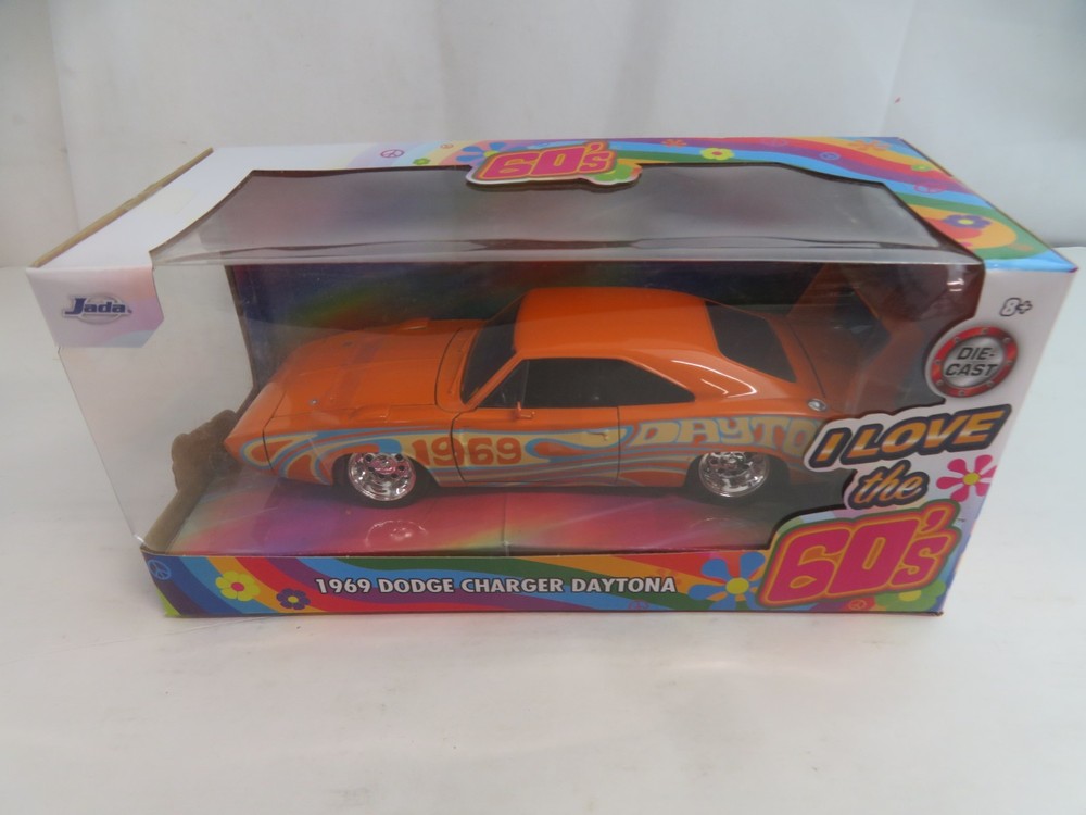 Jada Toys I Love The 60’s 1:24 1969 Dodge Charger Daytona Die-Cast Car, Toys…