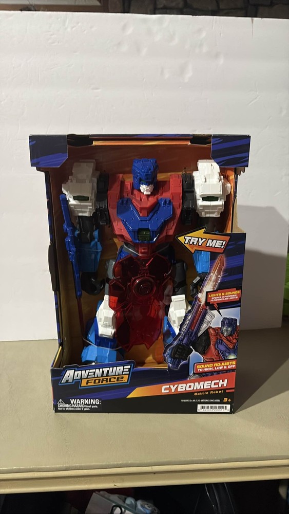 Adventure Force Cybomech Battle Robot Action Figure Lights & Sounds 13