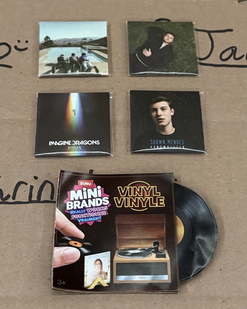 Zuru Mini Brands Really Works! Vinyl Records | Lot of 4 USED