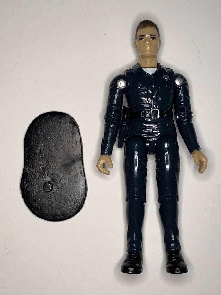 Custom T-1000 Terminator Action Figure in Vintage Mego CHIPS style 3.75″ & stand