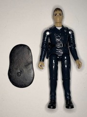 Custom T-1000 Terminator Action Figure in Vintage Mego CHIPS style 3.75″ & stand