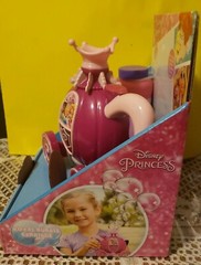 Disney Princess Royal Bubble Carriage Battery Operated Bubble Maker 8oz Bubbles