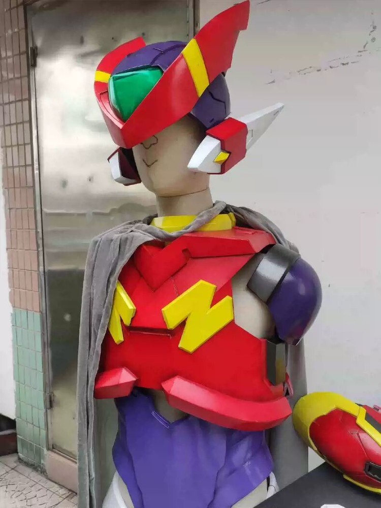 MegaMan Zero 1/1 Scale Red Zero Rockman Cosplay Set Wearable Custom Clothing Hot