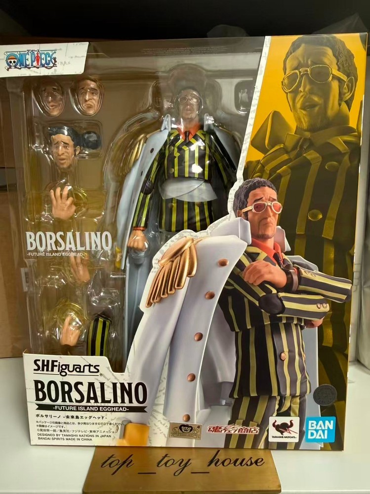 Bandai S.H. Figuarts ONE PIECE Borsalino Future Island Egghead Figure Model Toy