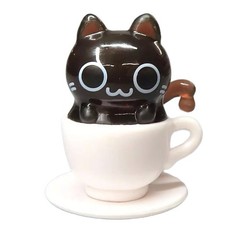 Black Coffee Cat Cup Figure Japan Blind Box Capsule Mystery Ball Toy 1 Random