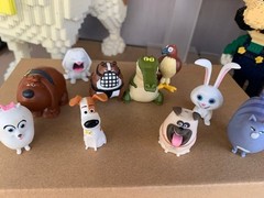 The Secret life of pets PVC Figurine set 10 , 2-3 cm