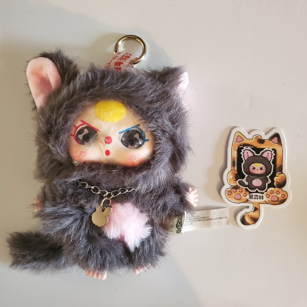 New Confirmed Baby Three Cats And Dogs Plush Pendant With Special Eyes