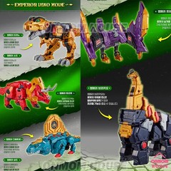 Miniforce Dino Emperor EX Transforming Robot Figure Dinoid Warrior Small Size