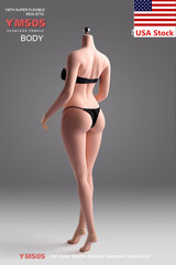 YM505 1/6 Female Pale Sexy Large Breast Flexible Body&Details For 12”Figure