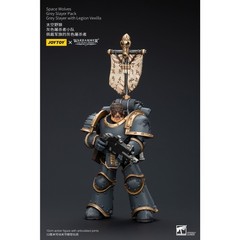 1PCS JOYTOY Warhammer 40K 1/18 Action Figure Space Wolves Grey Slayer Pack Mode