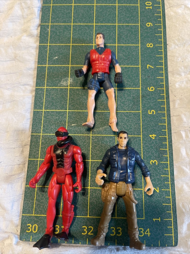 Chap Mei Scuba Diver Mechanic Frogman 3 3/4″ figure Animal Planet Figure Lot Set