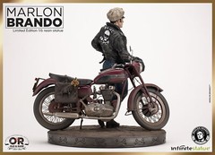 Infinite Statue Marlon Brando with Bike from The Wild One 1/6 Scale Statue New