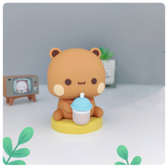 MITAO Panda YIER Bubu and Dudu Cute Sweet Couple Figure Desktop Deco Art Toy
