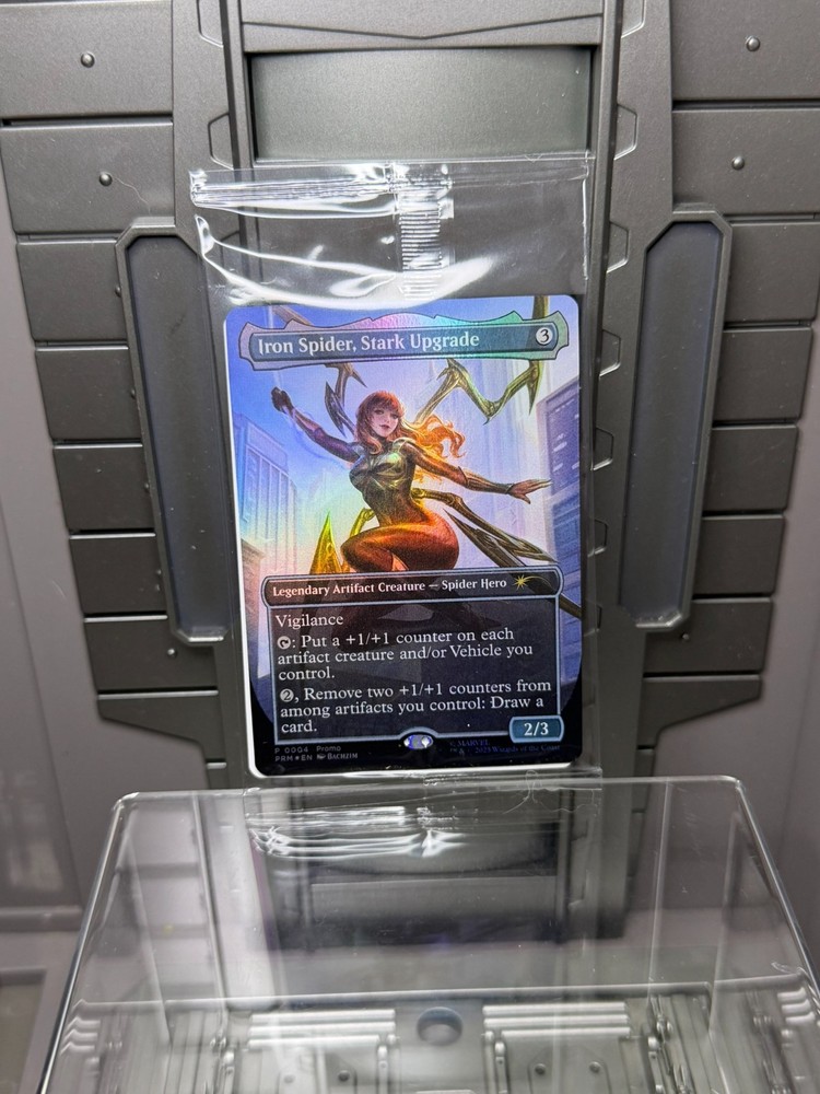 Marvel Legends Magic The Gathering MARY JANE IRON SPIDER Card ONLY Foil MTG