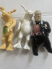 Burger King Men In Black Action Figure Lot (3) Vtg Alien Rotating Man 1998