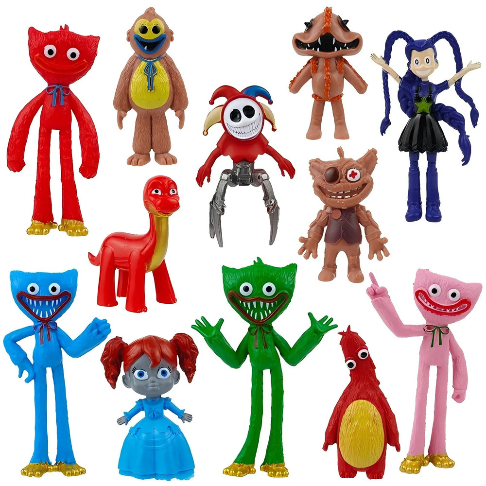 12pcs Poppy Playtime 5 Figures Model Game Peripheral Ornament Fans Birthday Gift