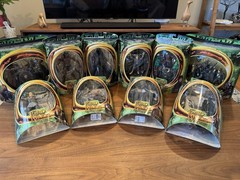 LOTR Fellowship: Set of 10 Action Figures (13 characters), Sealed/Boxed/Unopened
